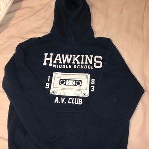 Hawkins middle school sweatshirt